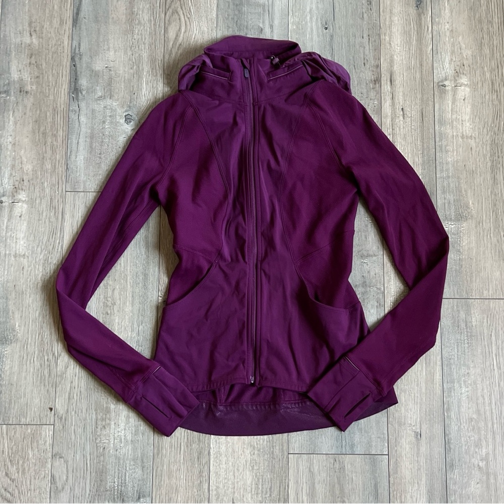 Lululemon In Flux Full Zip Jacket Size 4 Regal Plum